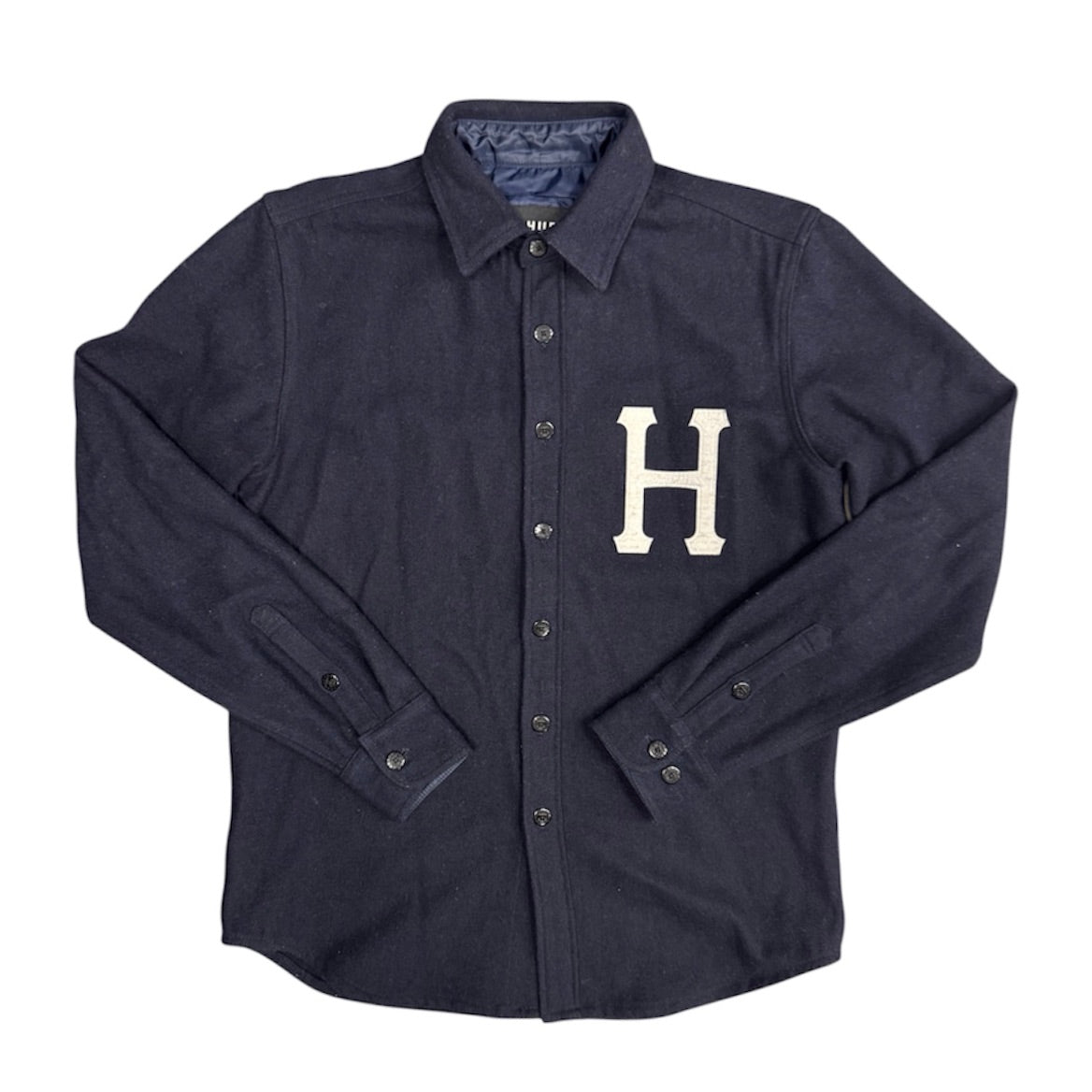 HUF Navy Wool Overshirt