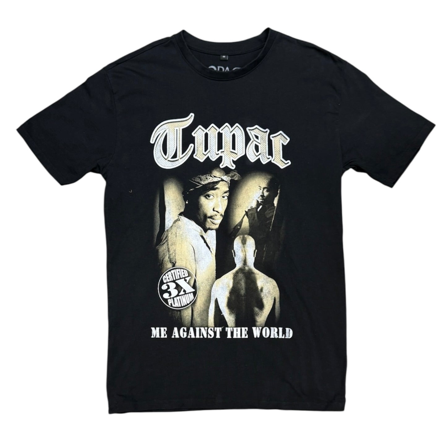 Mister Tee x Artist Tupac Me Against The World Black Tshirt