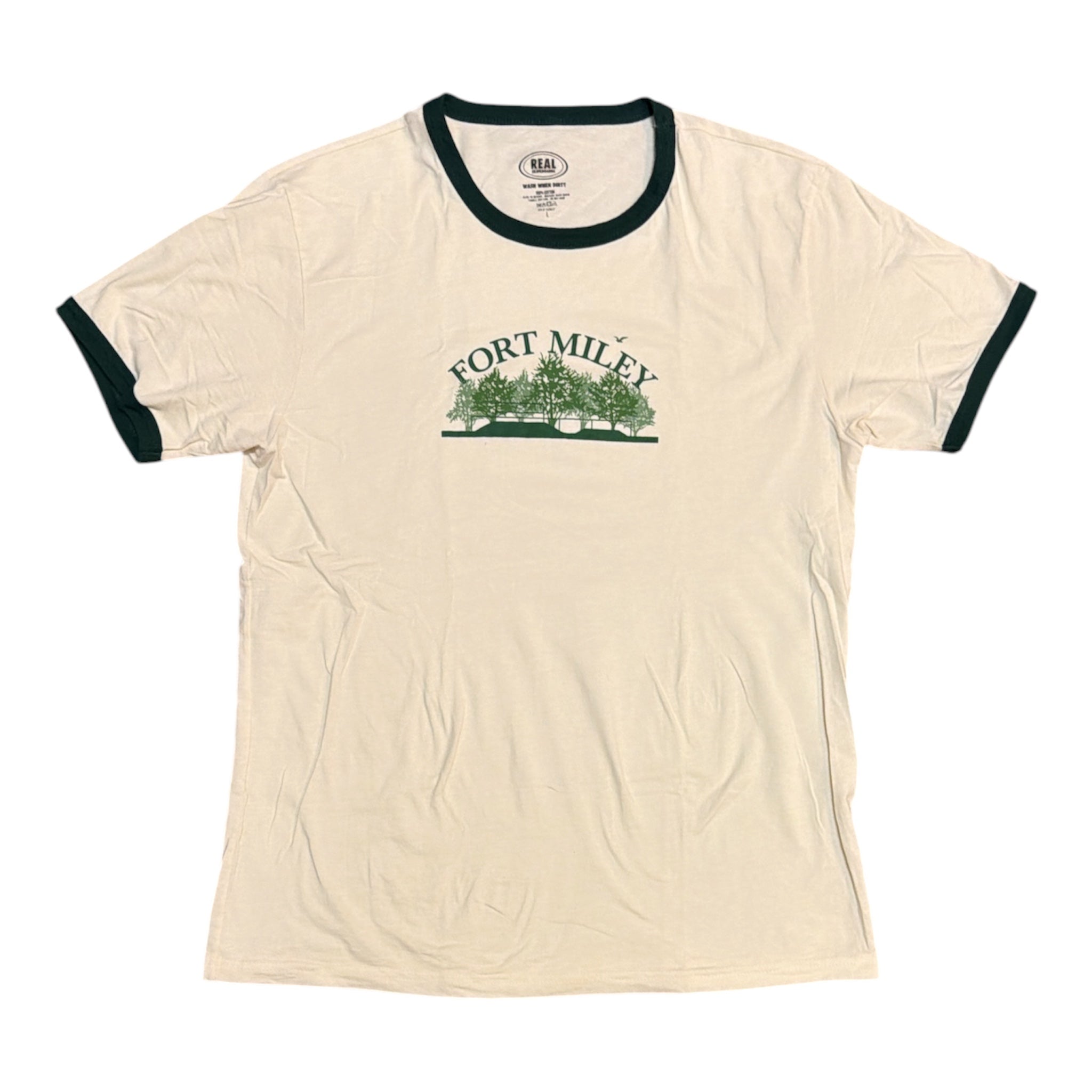 Real Skateboards Fort Miley Ringer Tshirt