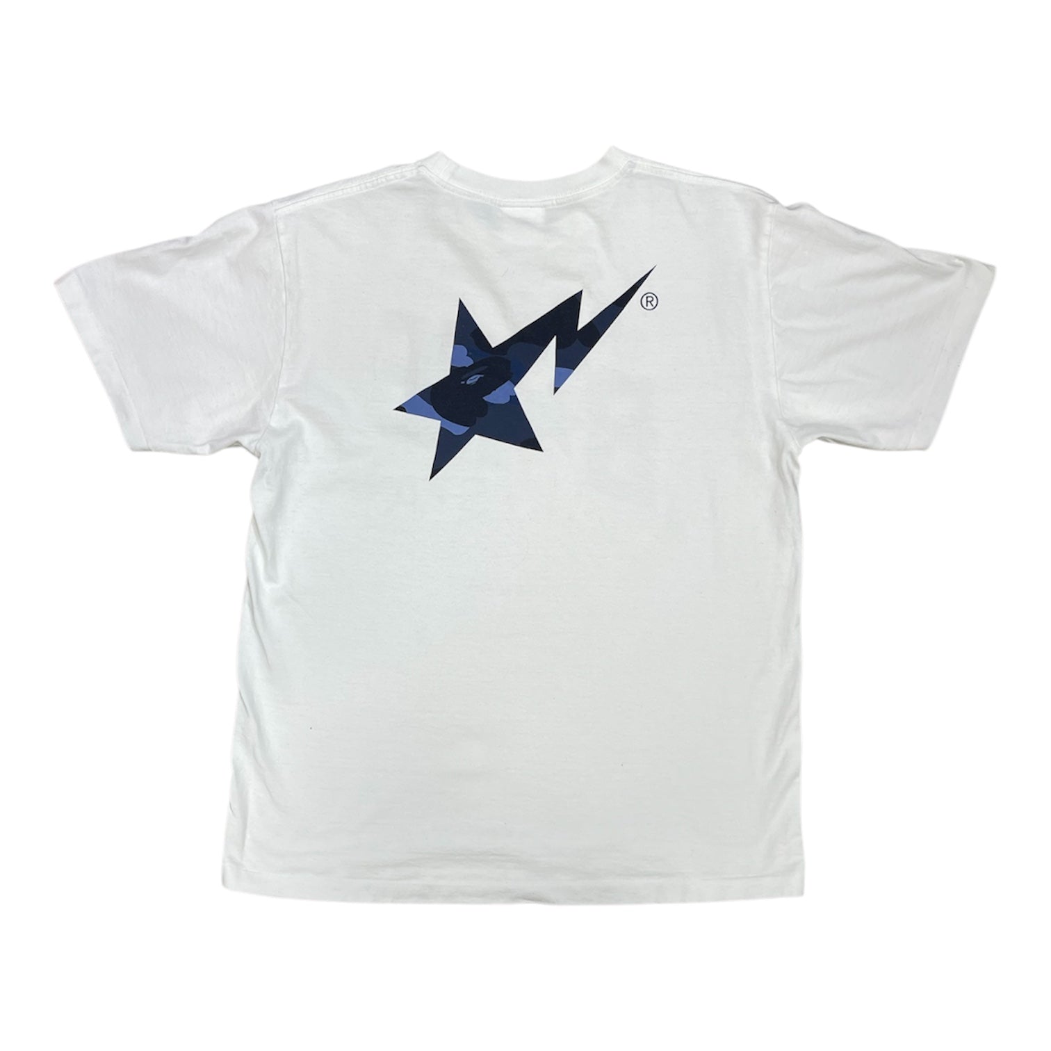 Bape FW19 Gradation Camo Bapesta White Blue Tshirt