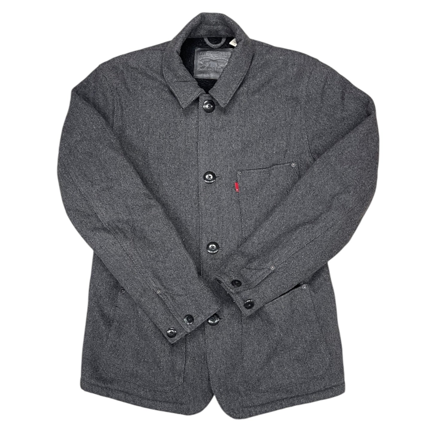 Levi's Grey Wool Overshirt Coat Jacket