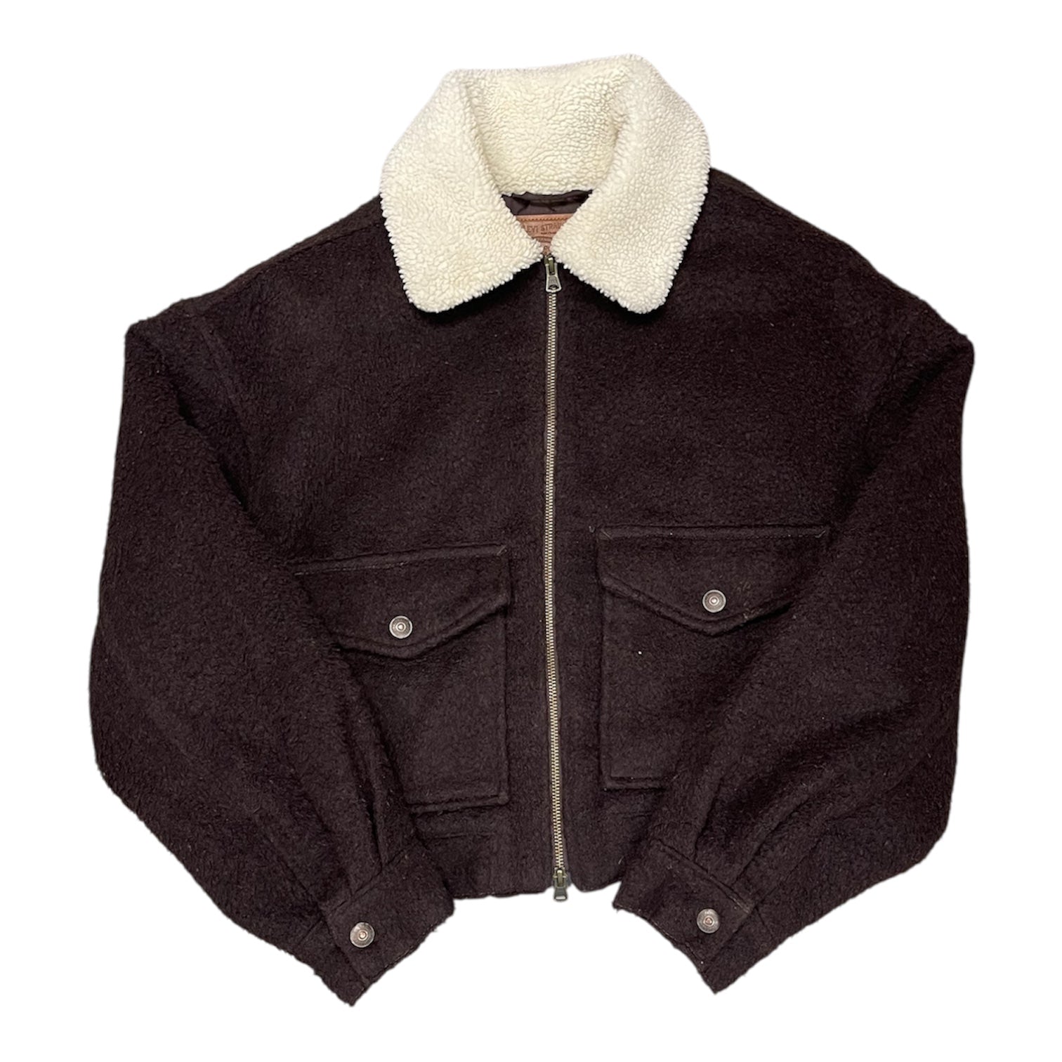 Levi's Baby Bubble Wool Brown Trucker Jacket (W)