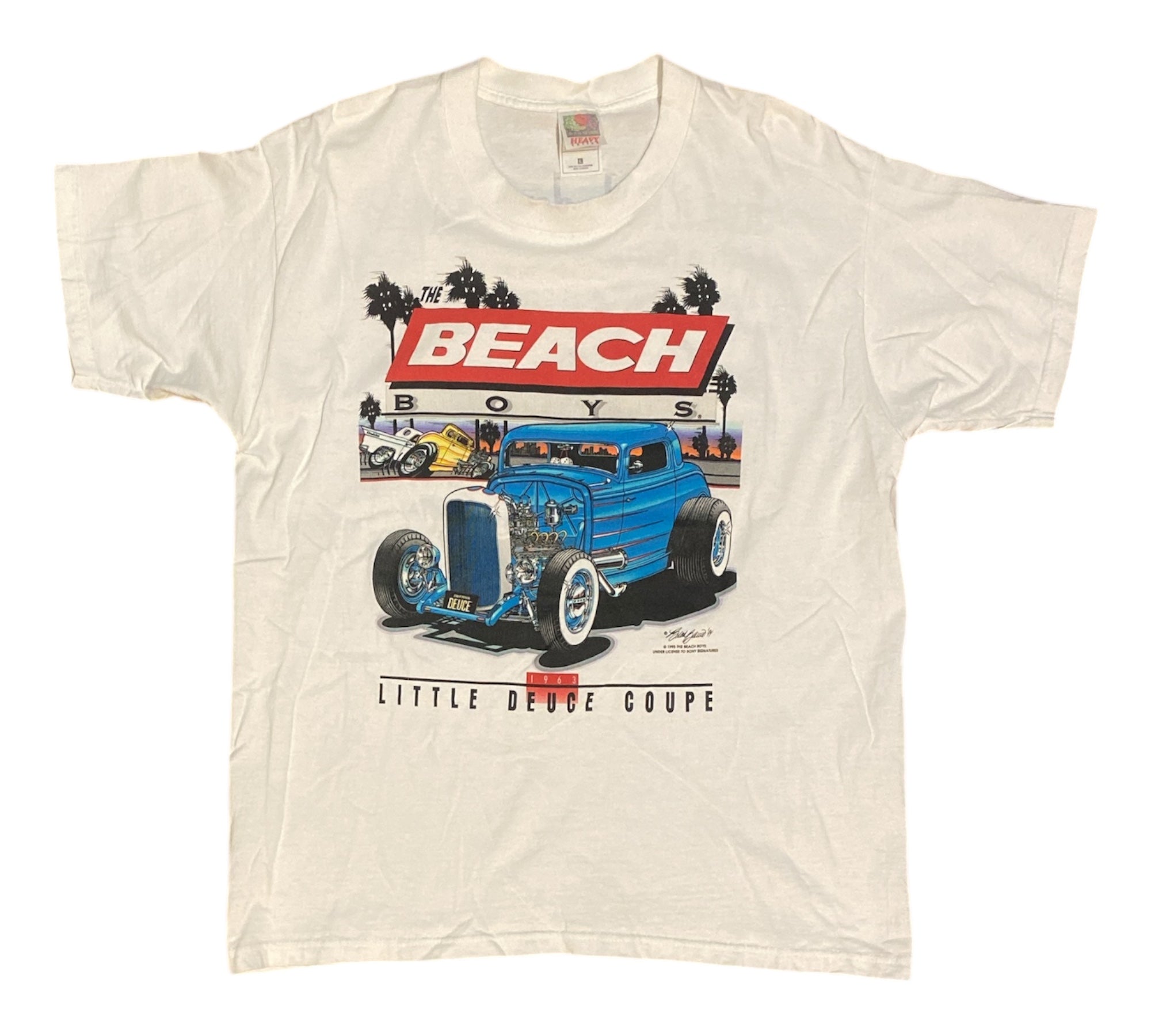 Vintage 1995 The Beach Boys Little Douce Coupe White Tshirt