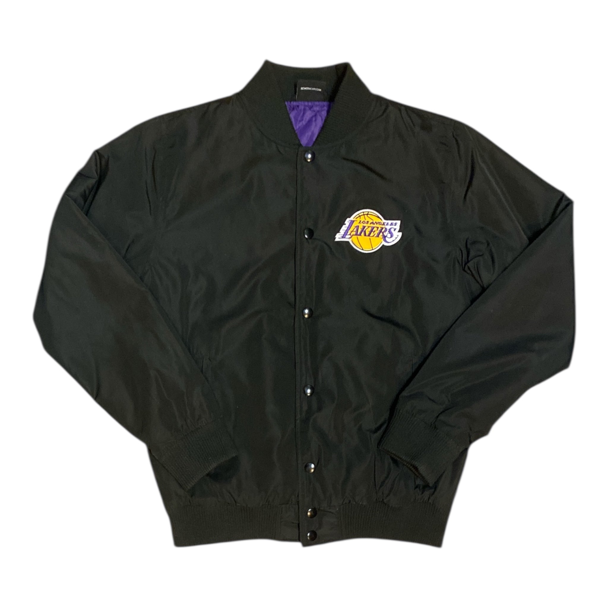 New Era Los Angeles Lakers Black Bomber Jacket