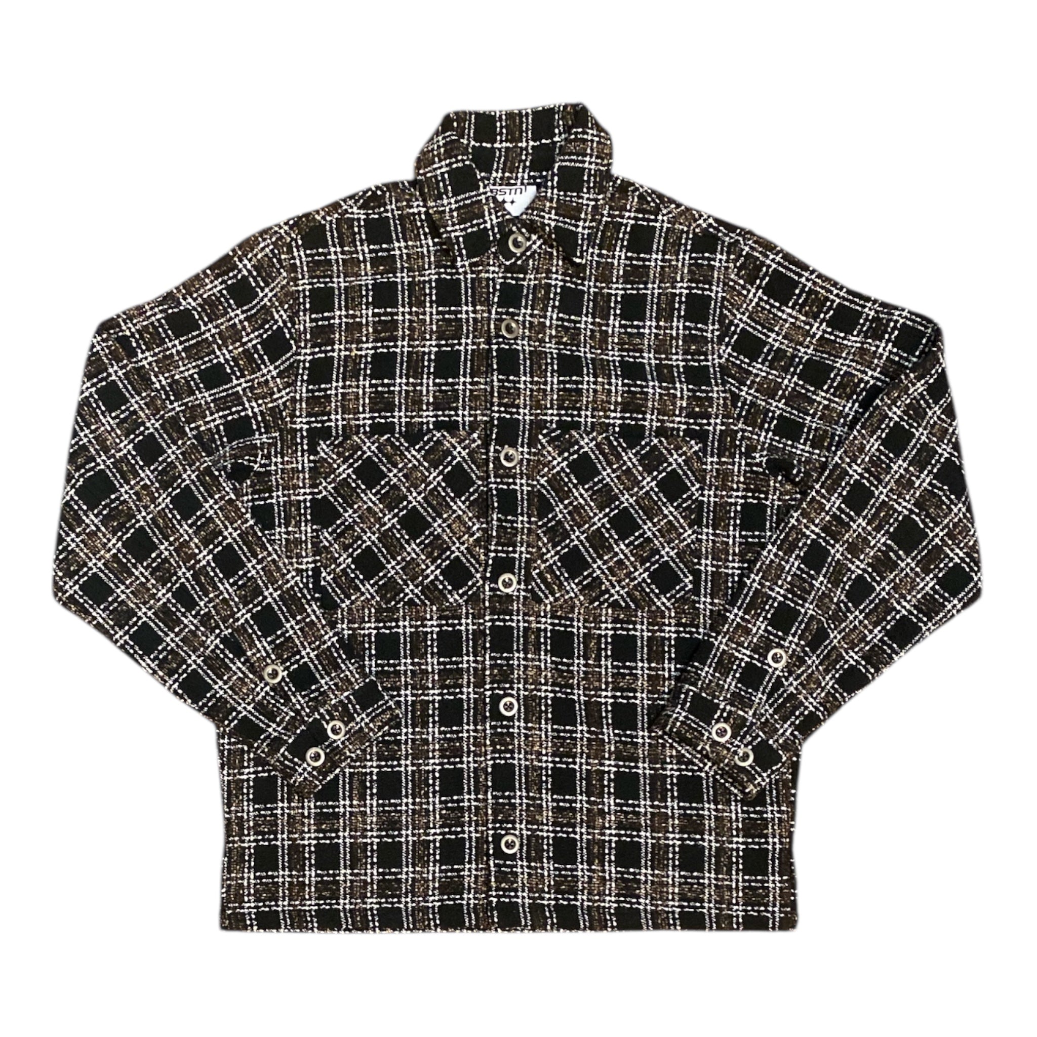 BSTN Bouclé Plaid Overshirt