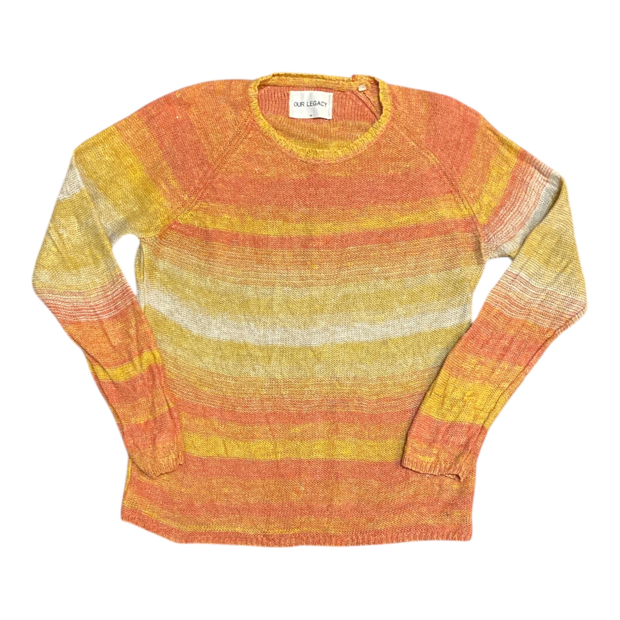 Our Legacy Orange Yellow Knitted Sweater