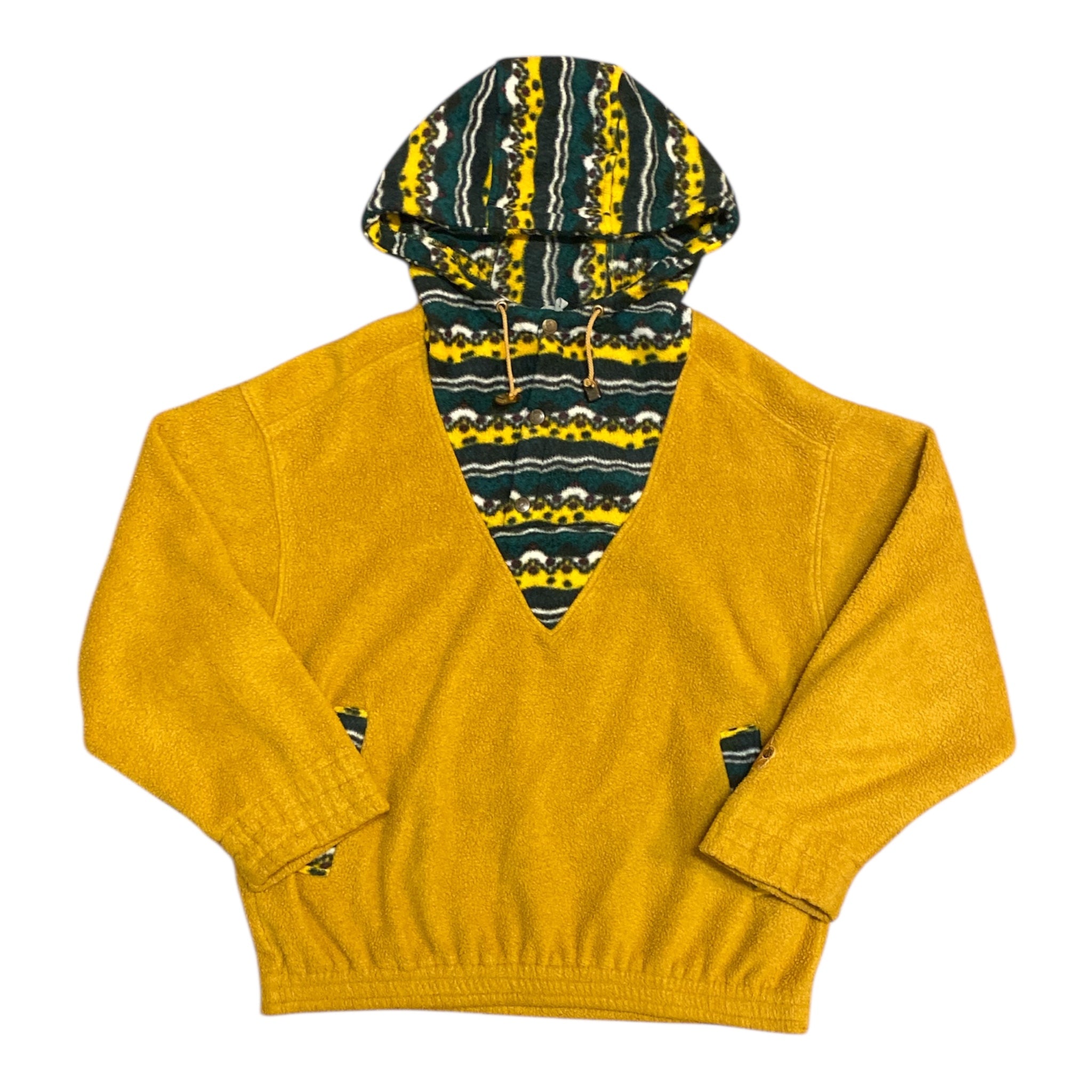 Vintage Fjällräven Polartec Multicolor Hooded Fleece