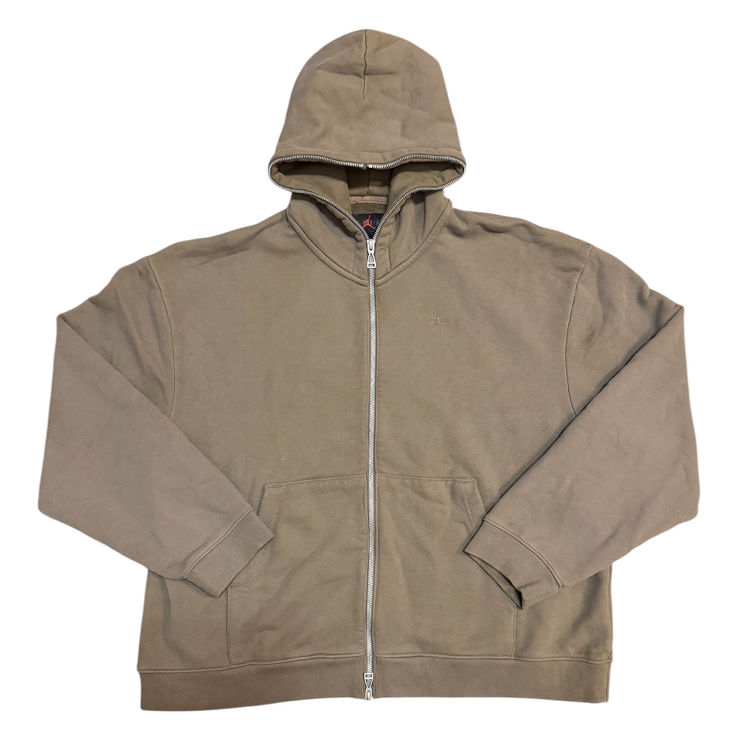 Jordan Travis Scott Cactus Jack Brown Full Zip Hoodie