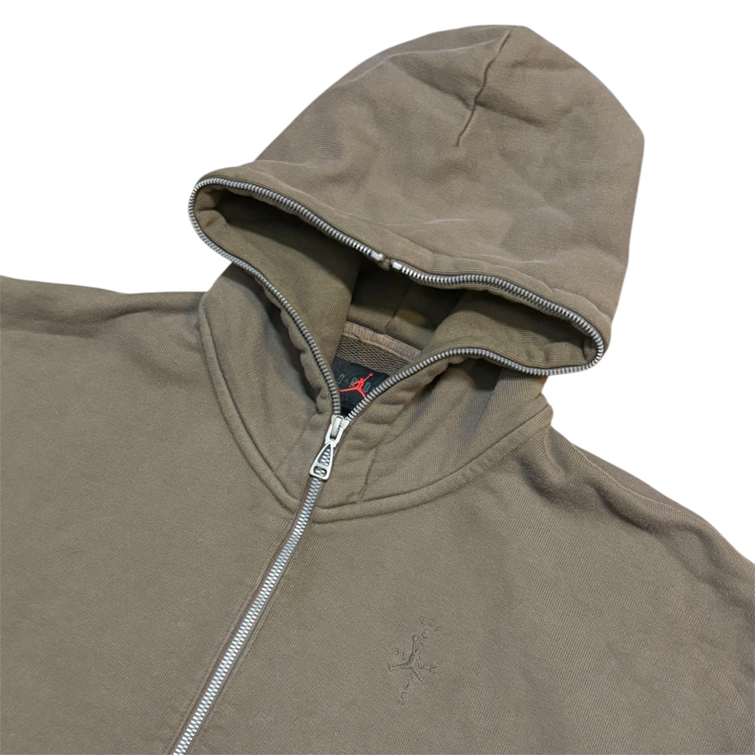 Jordan Travis Scott Cactus Jack Brown Full Zip Hoodie
