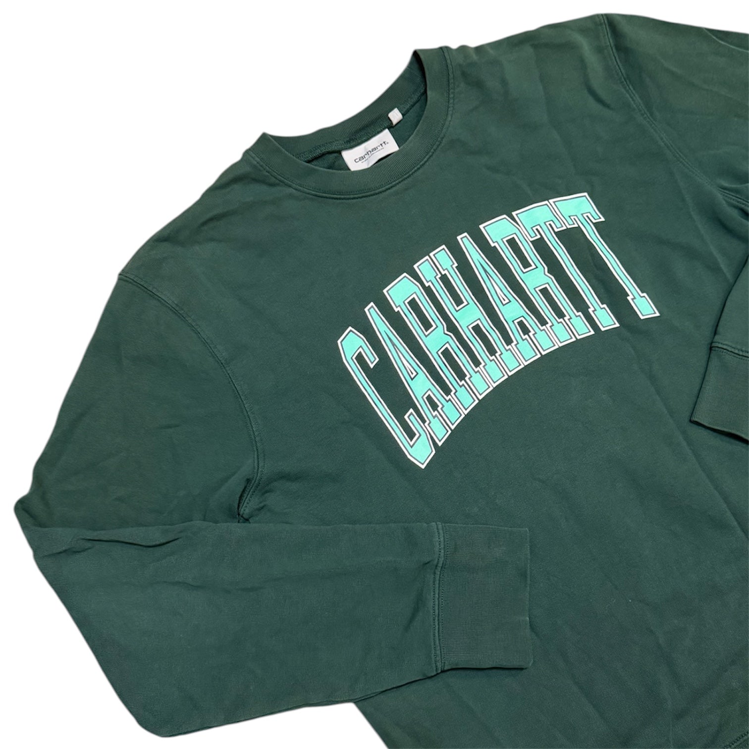 Carhartt WIP Division Arc Logo Dark Green Sweatshirt