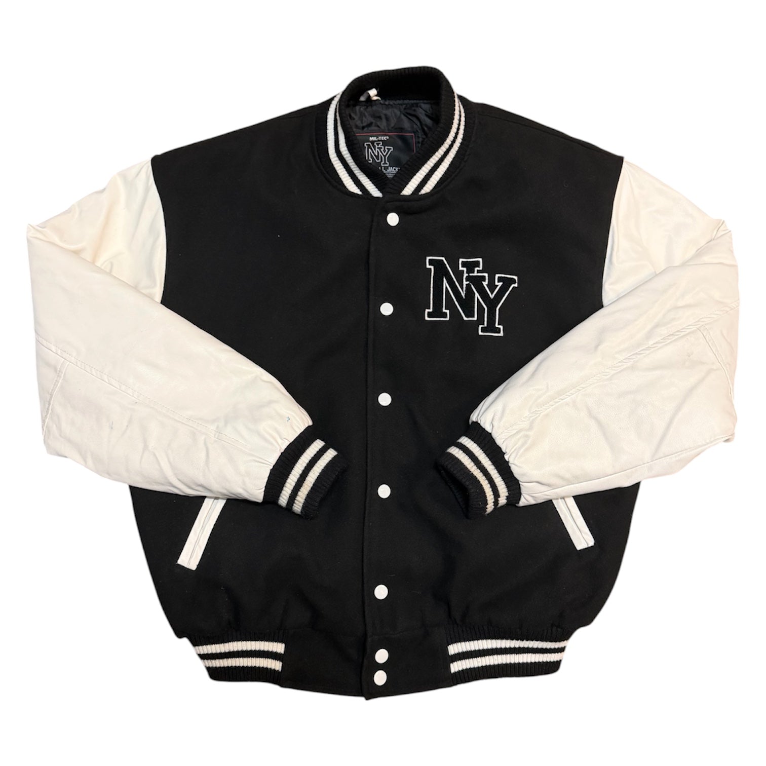 Mil-Tec New York Black White Varsity Jacket