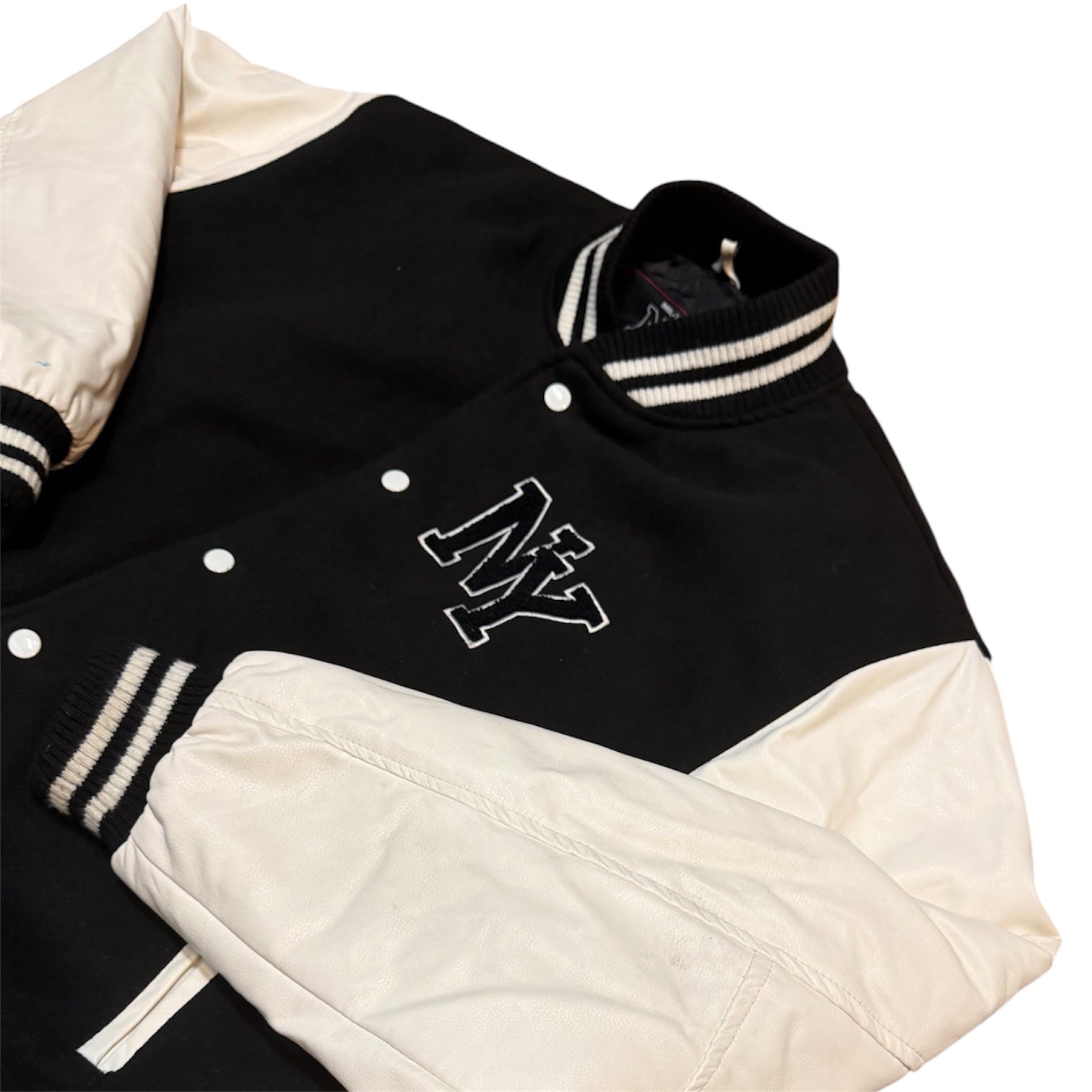 Mil-Tec New York Black White Varsity Jacket