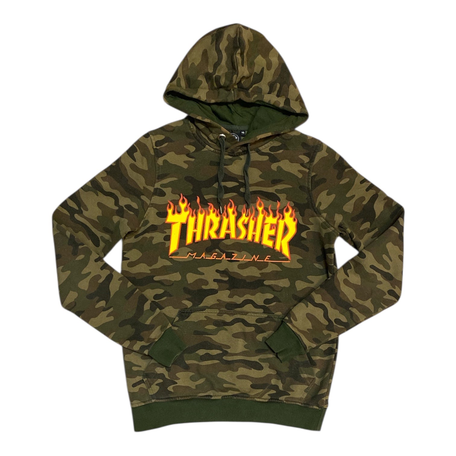 Thrasher Flame Logo Camo Hoodie