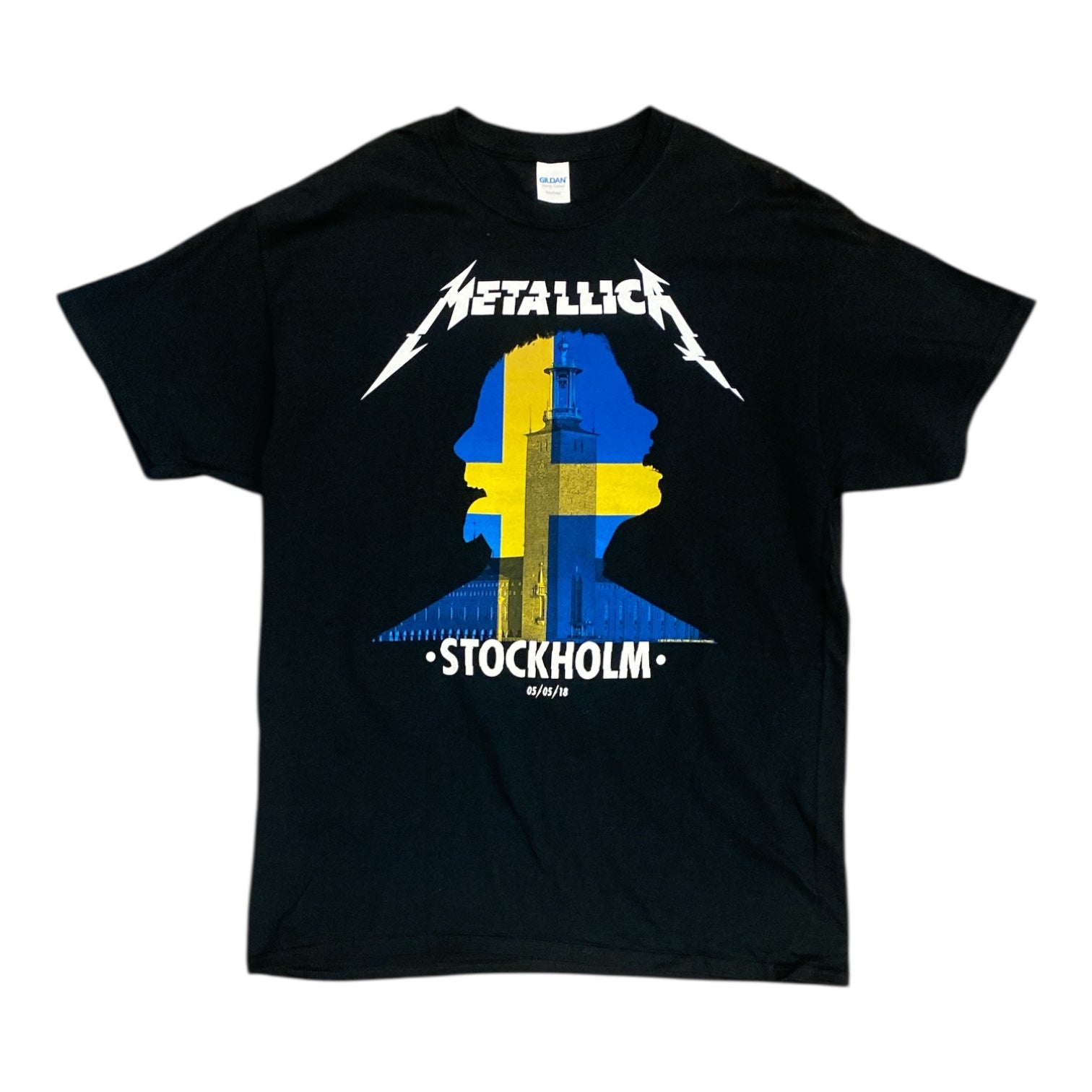 Metallica Stockholm 2018 Tour Black Tshirt