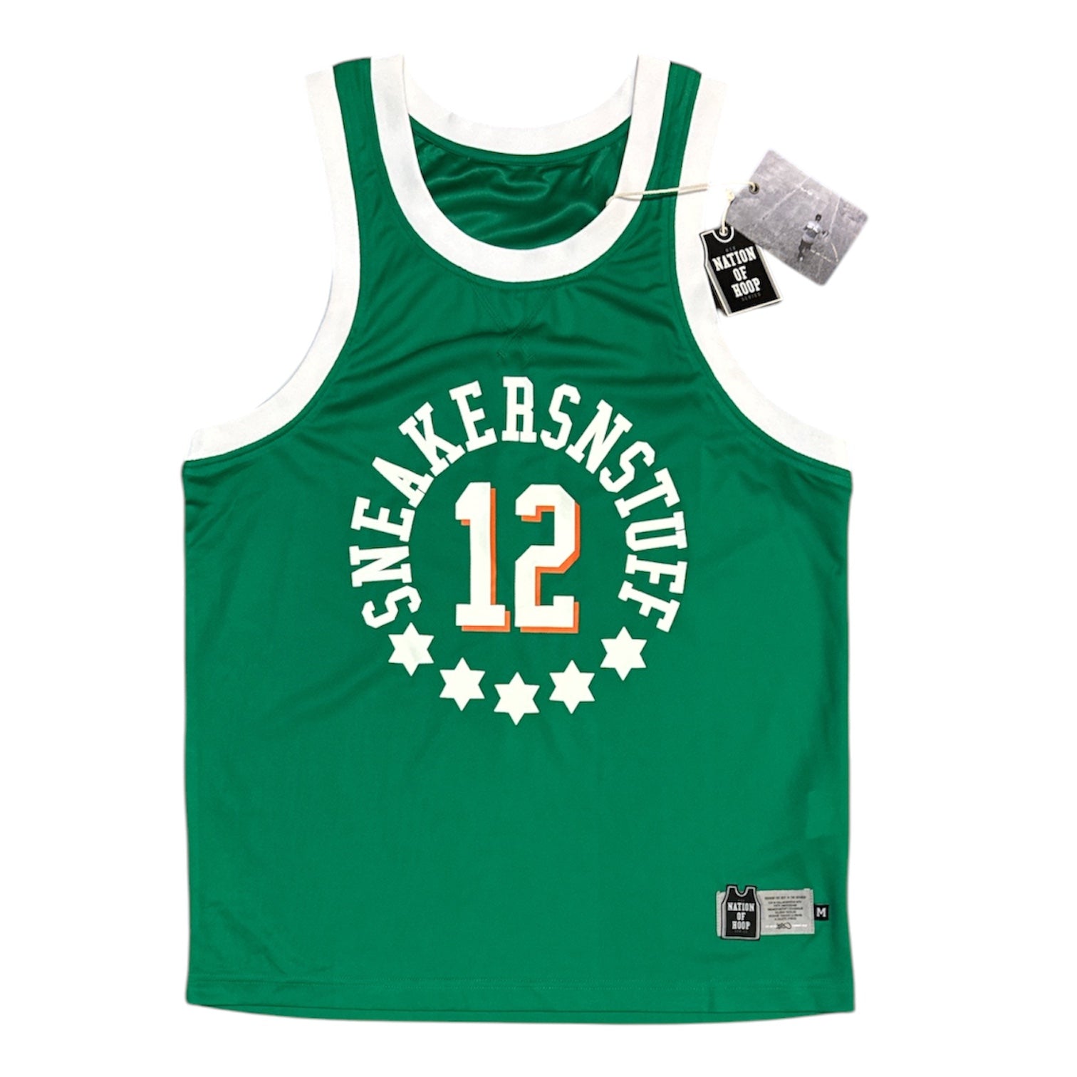 Sneakersnstuff x Nation Of Hoop Green Basketball Jersey