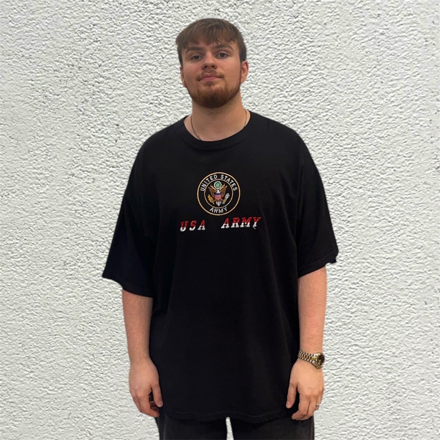 Gildan United States Army Logo Black Tshirt