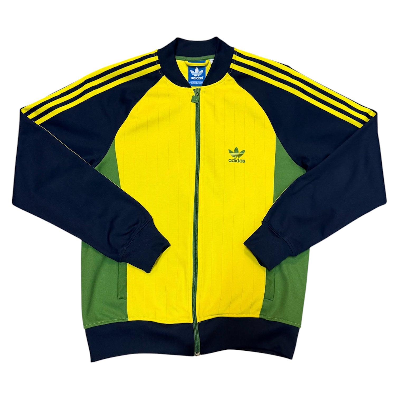 Adidas Originals Navy Yellow Green Track Top