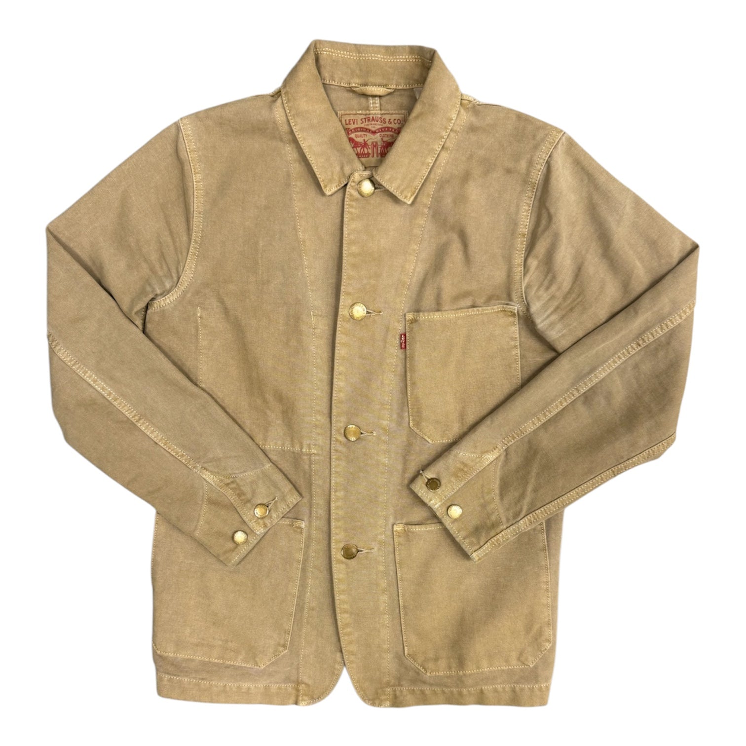 Levi's Tan Brown Engineers Beige Chore Jacket