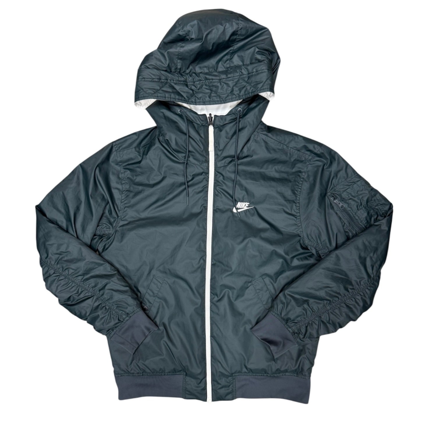 Nike Reversible Green White Padded Wind Jacket