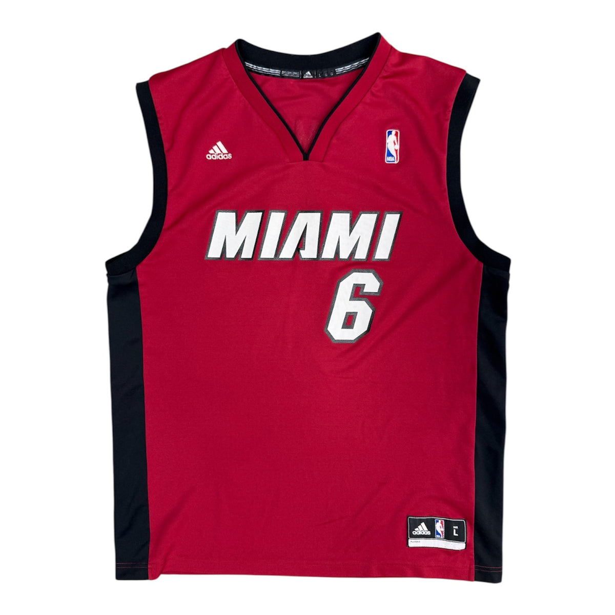Adidas Miami Heat Lebron James #6 Basketball Swingman Jersey