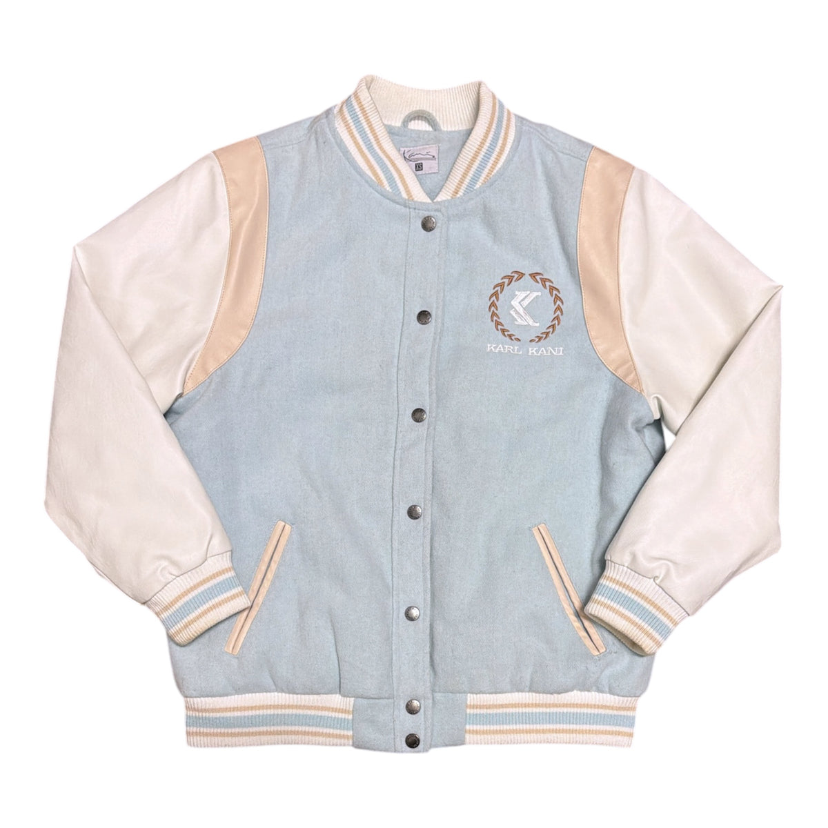 Karl Kani Light Blue White Varsity Jacket