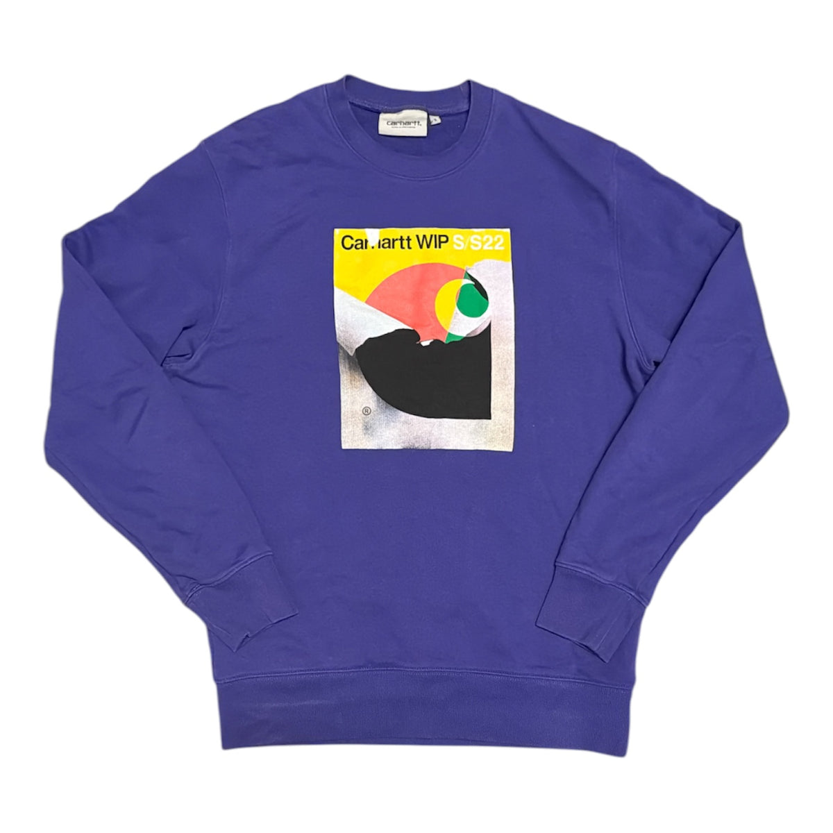Carhartt WIP SS22 Book Cover Purple Sweatshirt