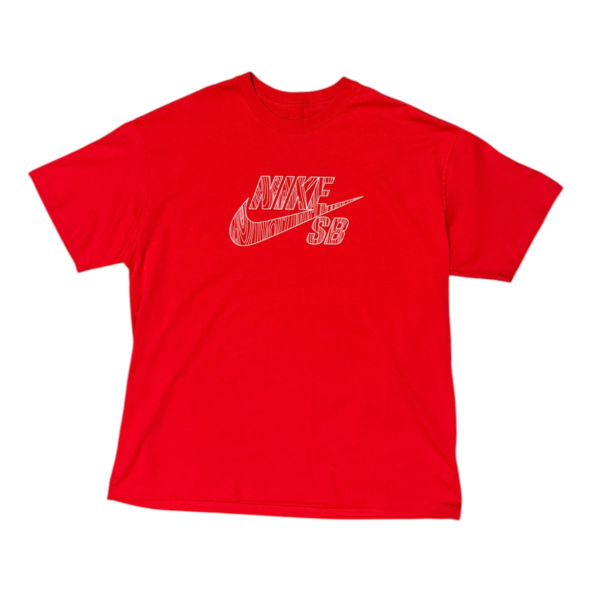 Nike SB Woodgrain Logo Red Tshirt