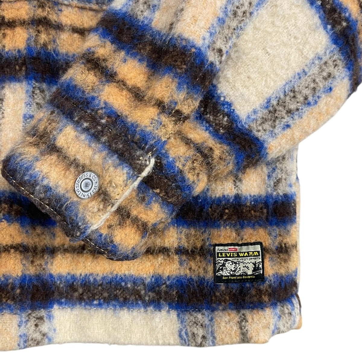 Levi's Beige Blue Overshirt Jacket