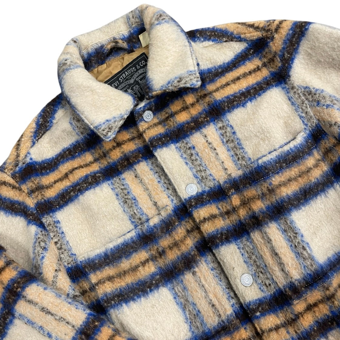 Levi's Beige Blue Overshirt Jacket
