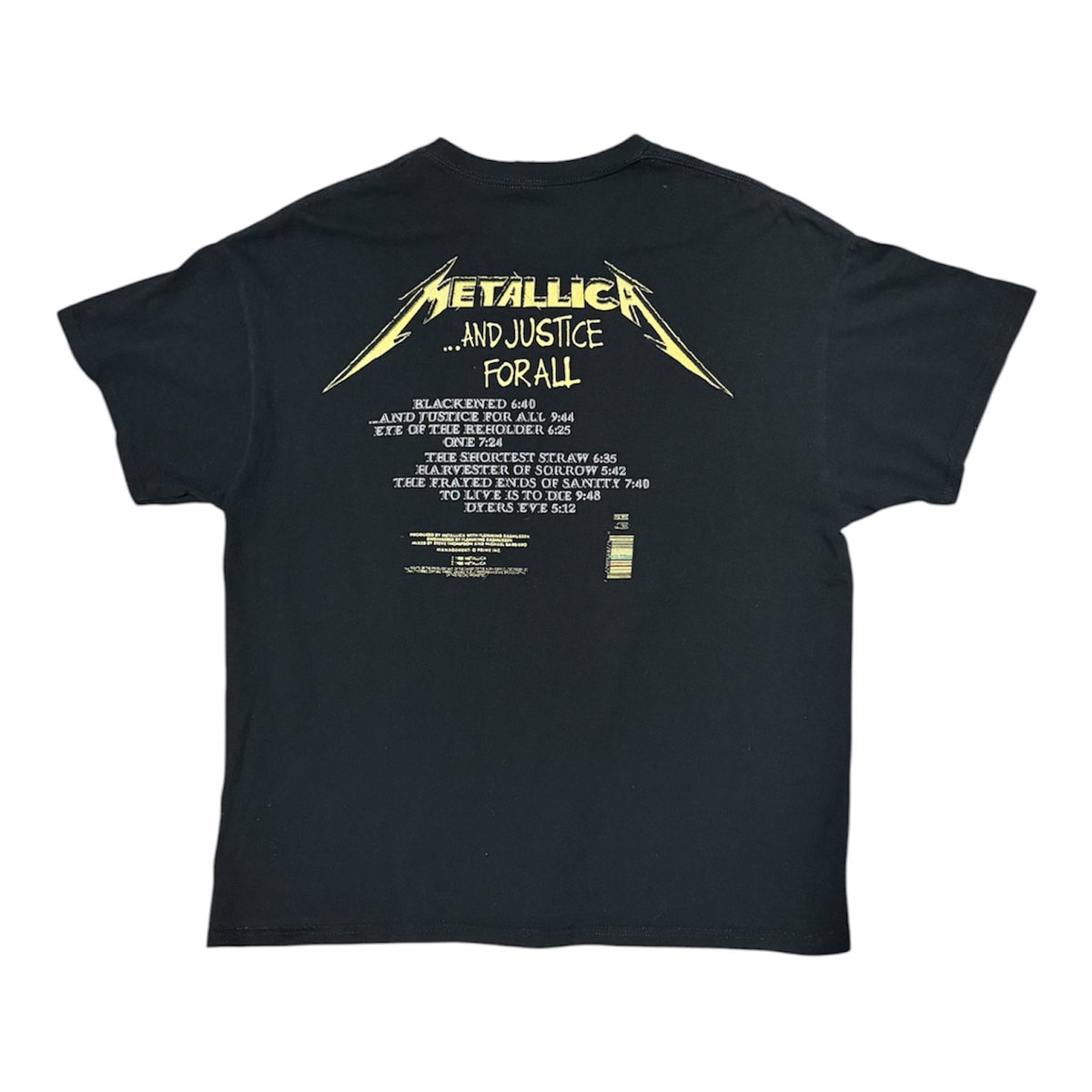 Metallica ...And Justice For All Black Tshirt