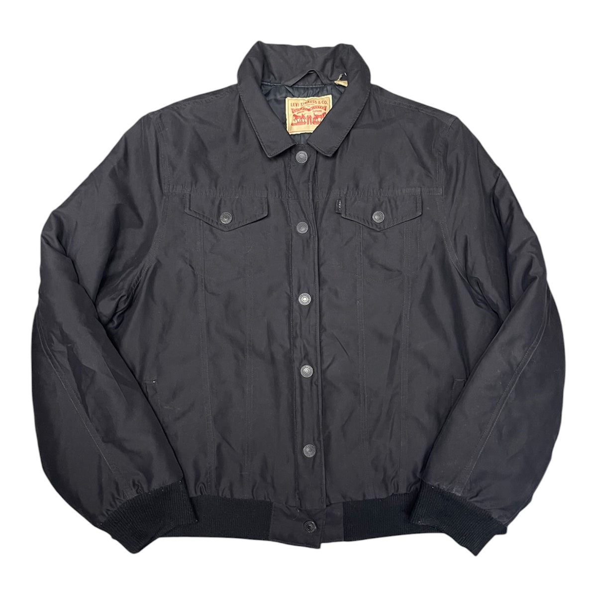 Levi's Black Padded Bomber Jacket
