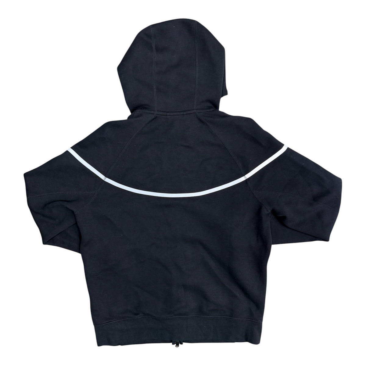 Nike FW23 Tech Fleece Black Silver Full Zip Hoodie