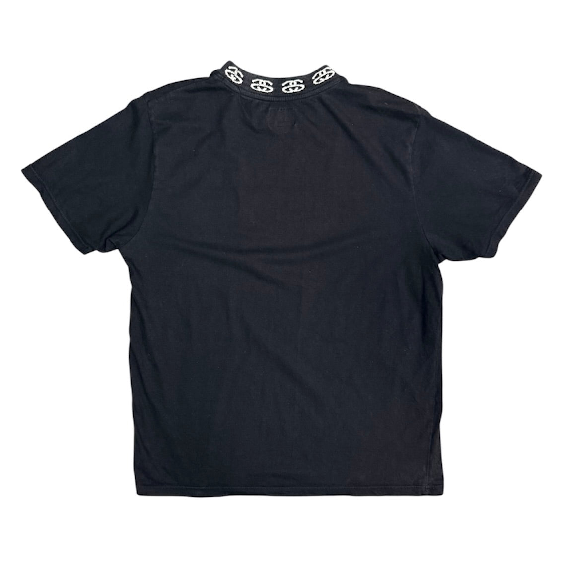 Stussy Black Mock Neck Black Tshirt
