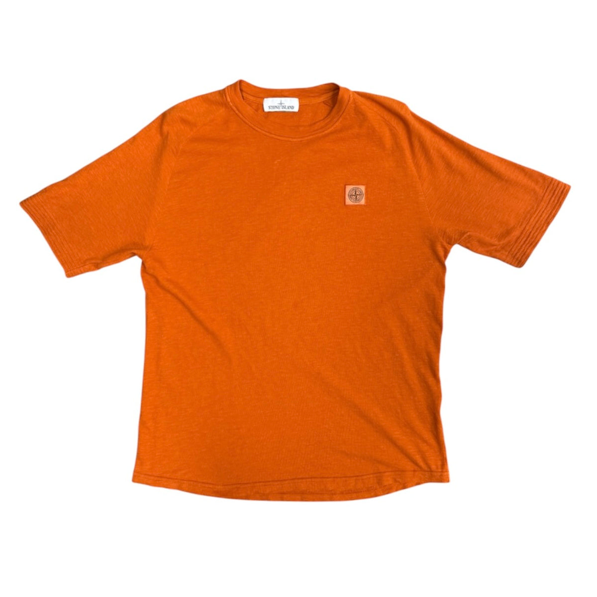 Stone Island Orange Knitted Tshirt