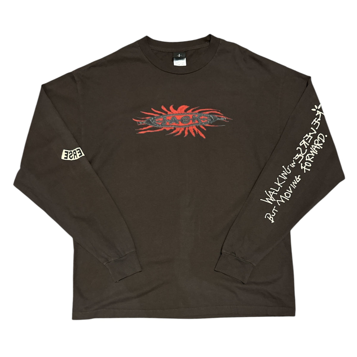 Travis Scott SS22 Reverse Jack Brown Long Sleeve