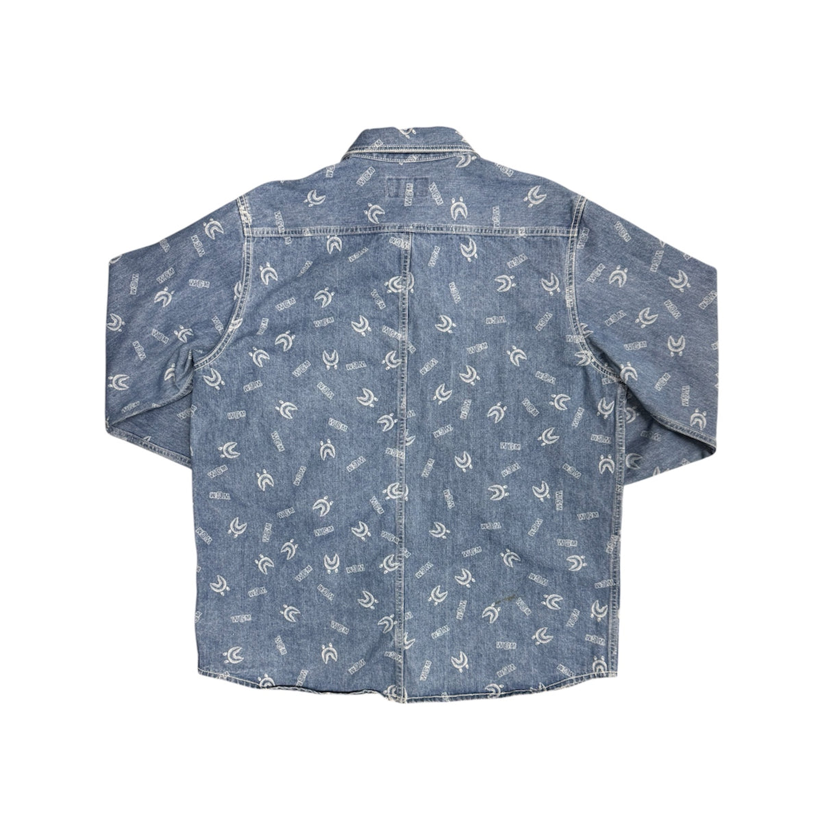 A Bathing Ape x WGM Monogram Denim Shirt