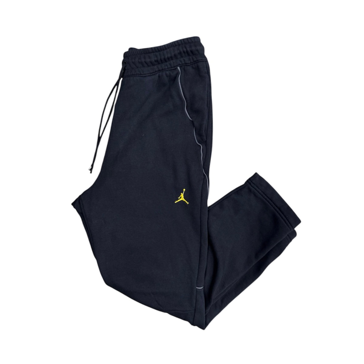 Jordan Paris Saint Germain Yellow Black Fleece Sweatpants