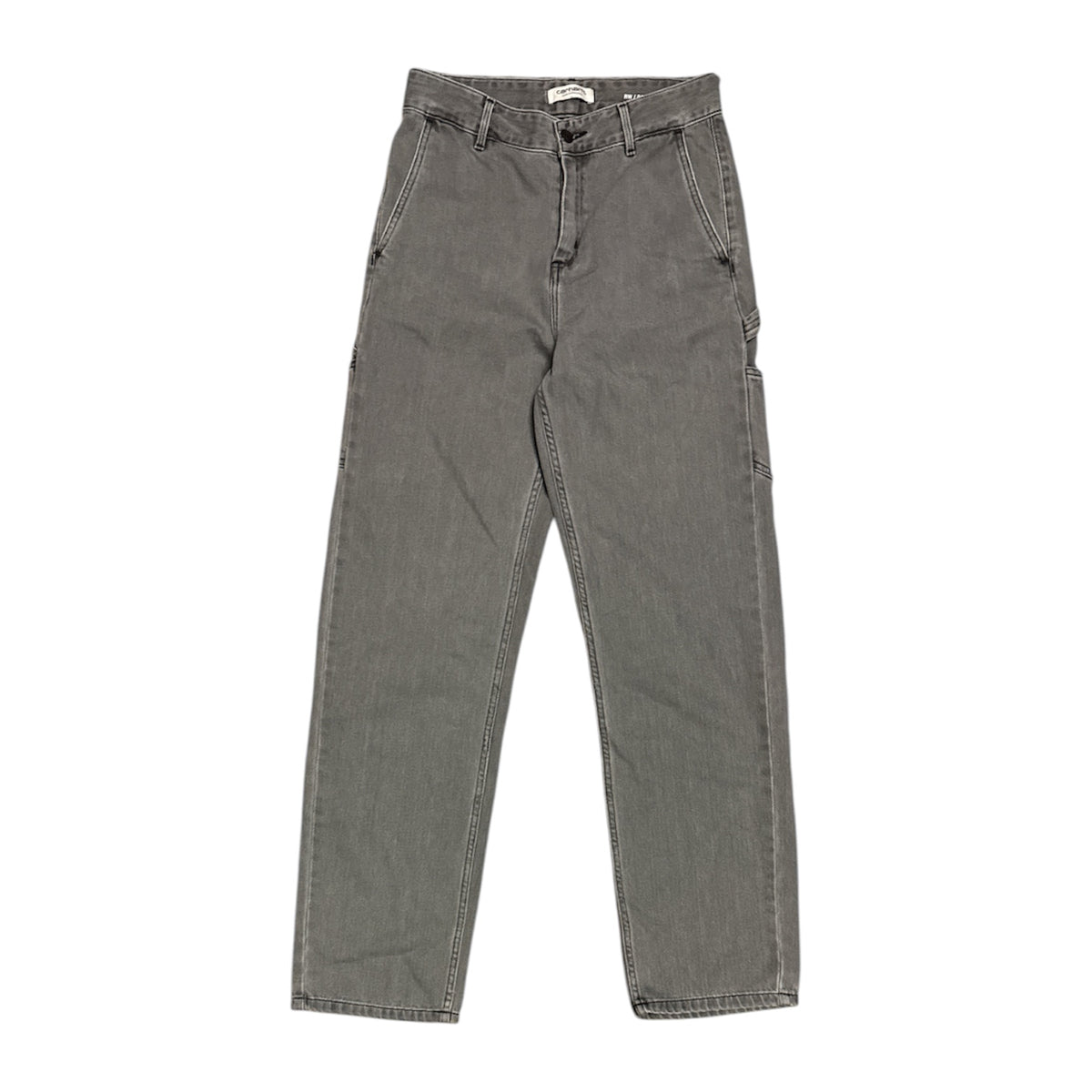 Carhartt WIP Pierce Straight Black Stone Bleached Carpenter Pants (W)