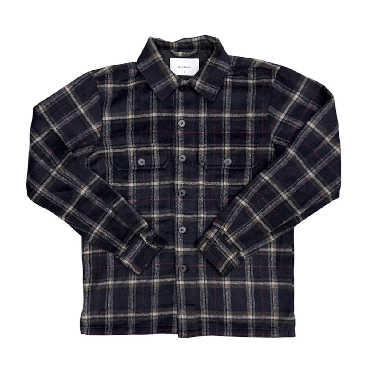 Woodbird Black Red Overshirt