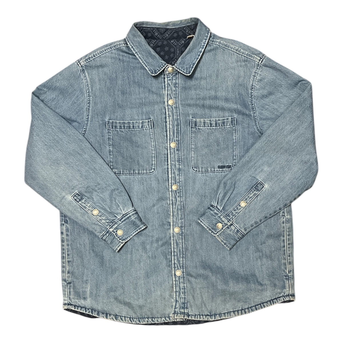 Levi's Padded Light Blue Denim Overshirt Jacket