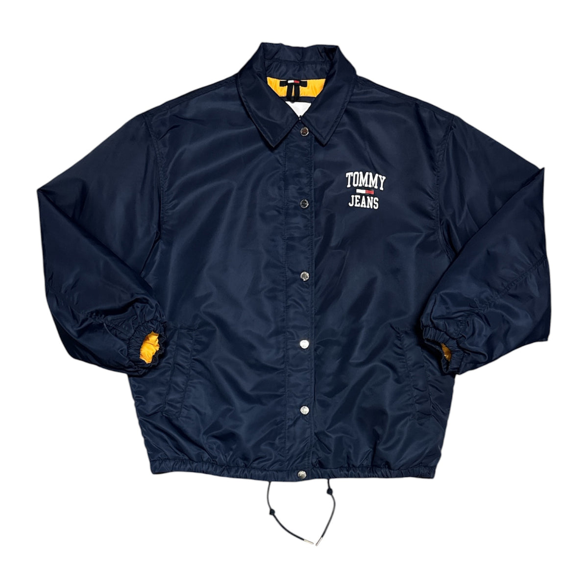 Tommy Hilfiger Jeans Longline Logo Navy Padded Bomber Jacket
