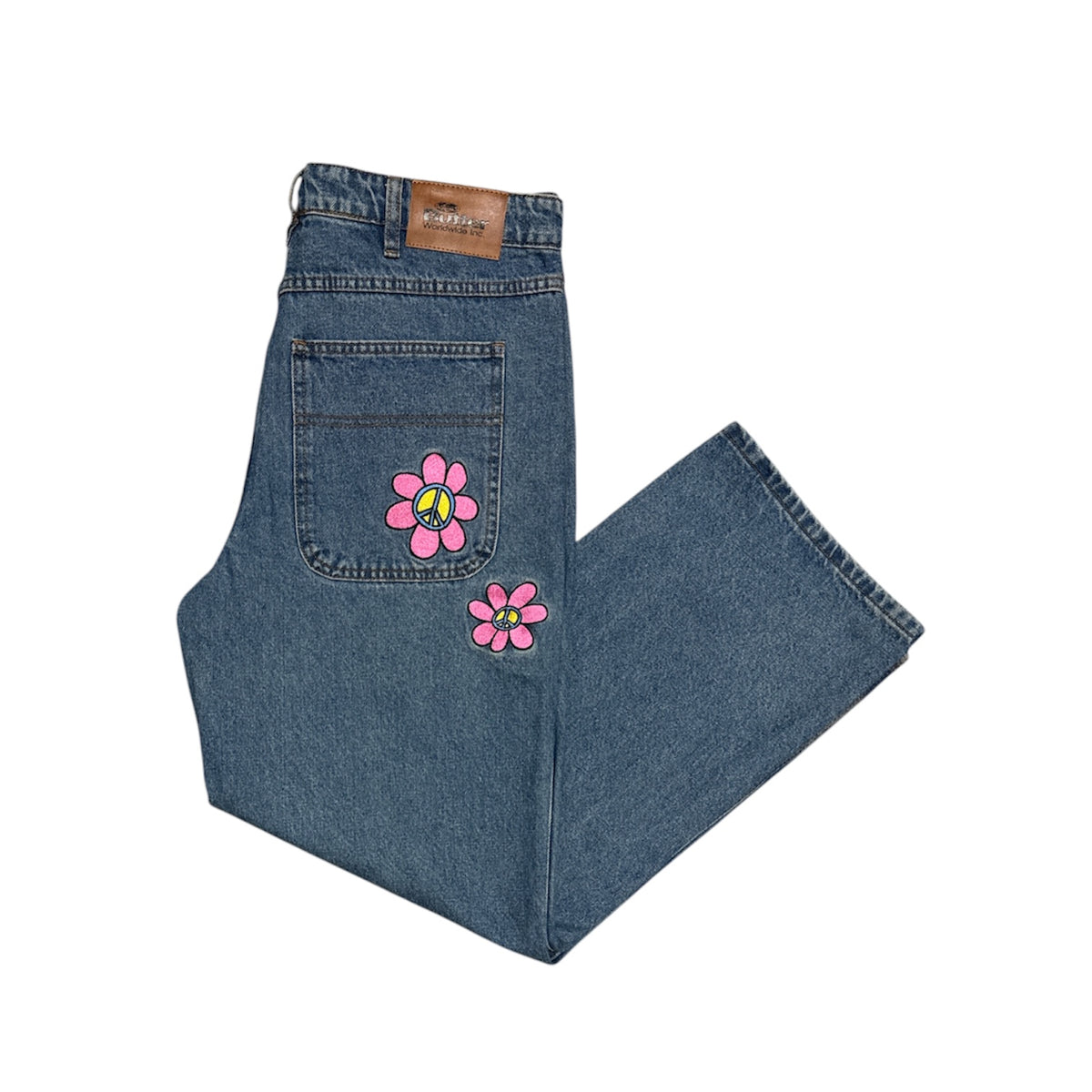 Butter Goods Skate Co Light Blue Relaxed Loose Fit Jeans