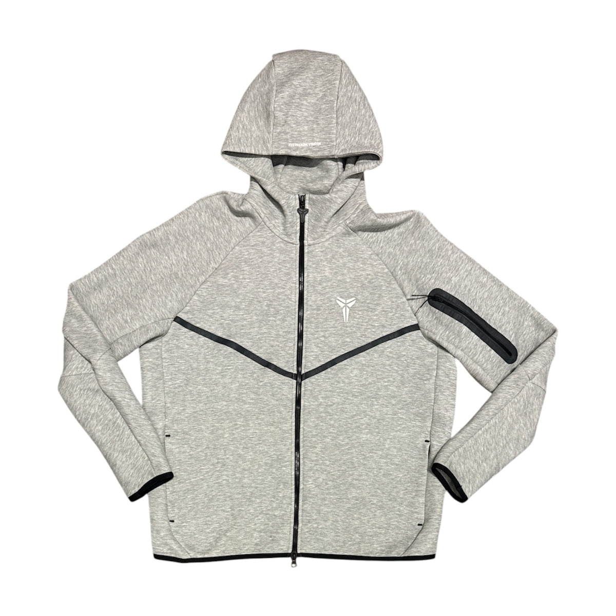 Nike Kobe Bryant Tech Fleece Windrunner Dark Grey Heather White Full Zip Hoodie