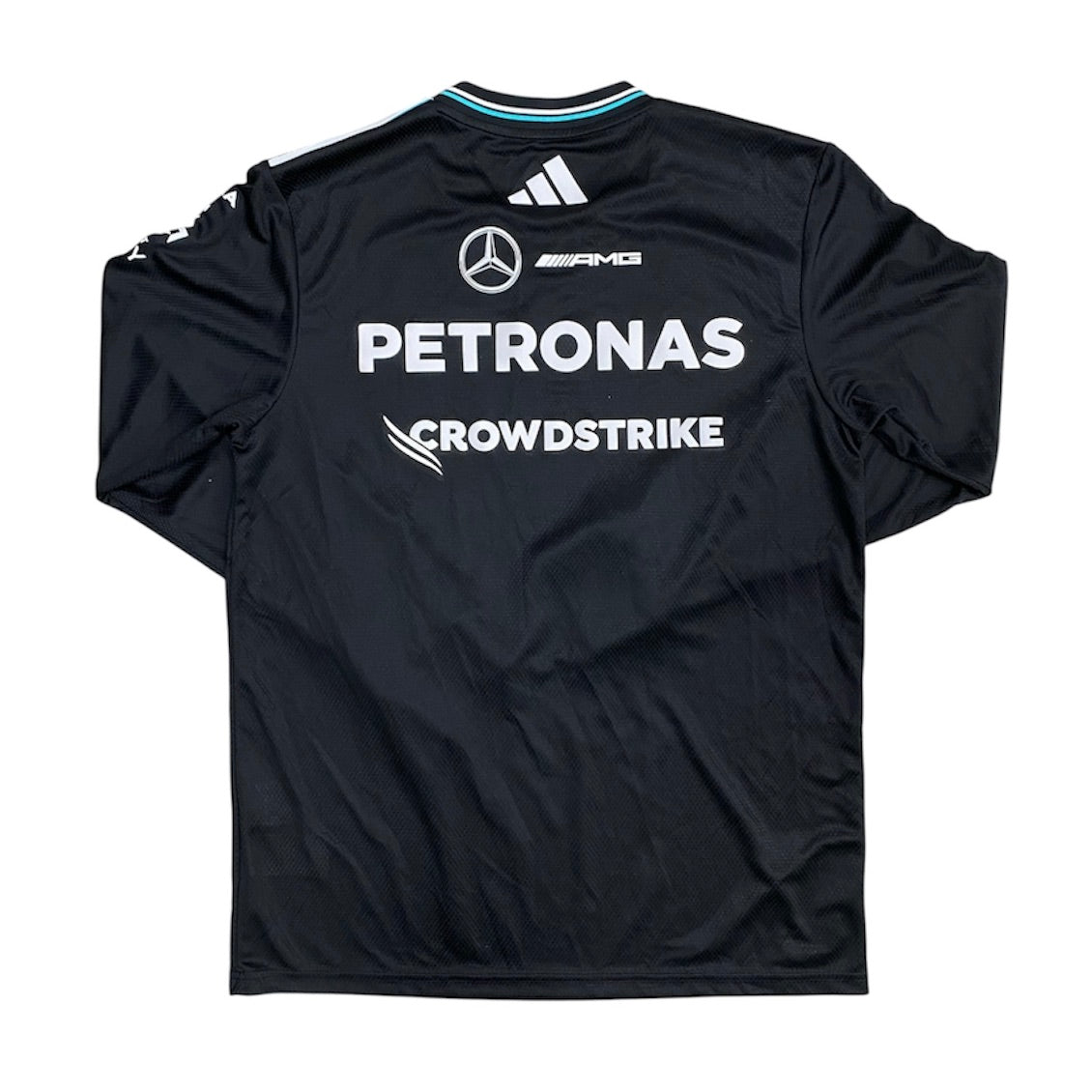 Adidas Mercedes AMG Petronas F1 Team 2025 Driver Authentic Black Long Sleeve Jersey
