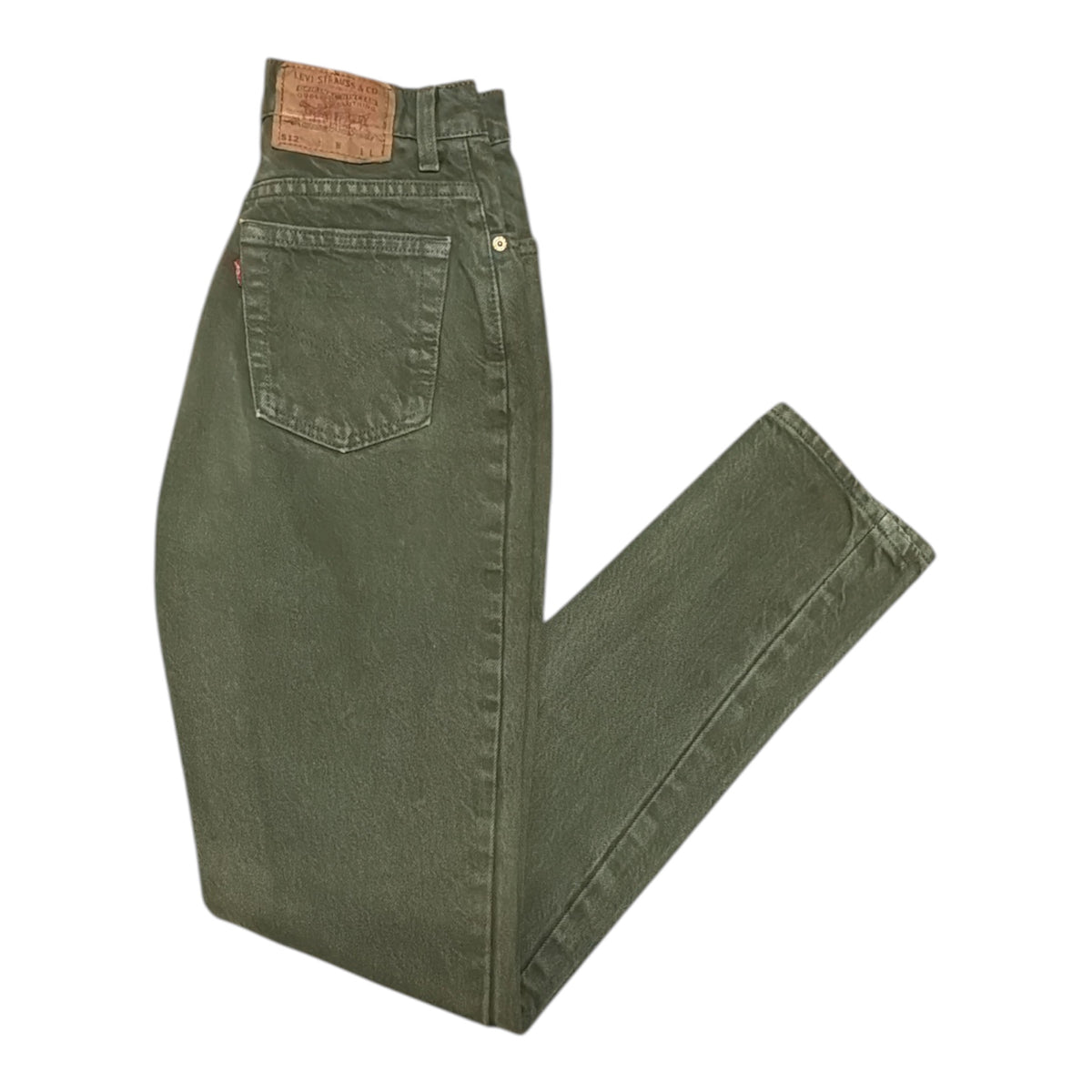 Vintage Levi's 512 Green Slim Fit Jeans (W26)