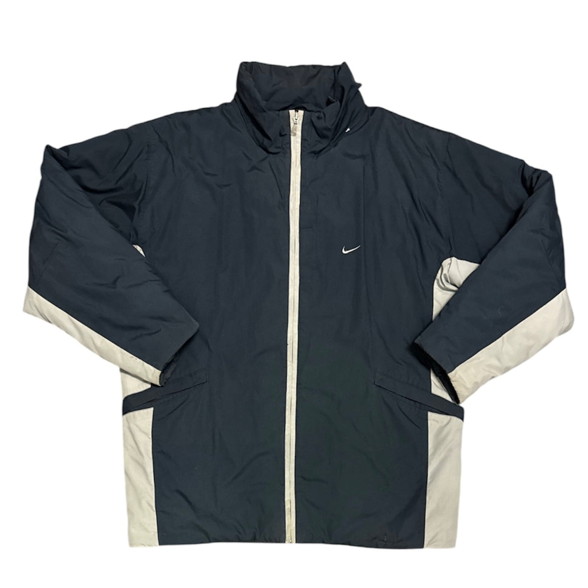 Vintage Nike Navy Beige Padded Jacket