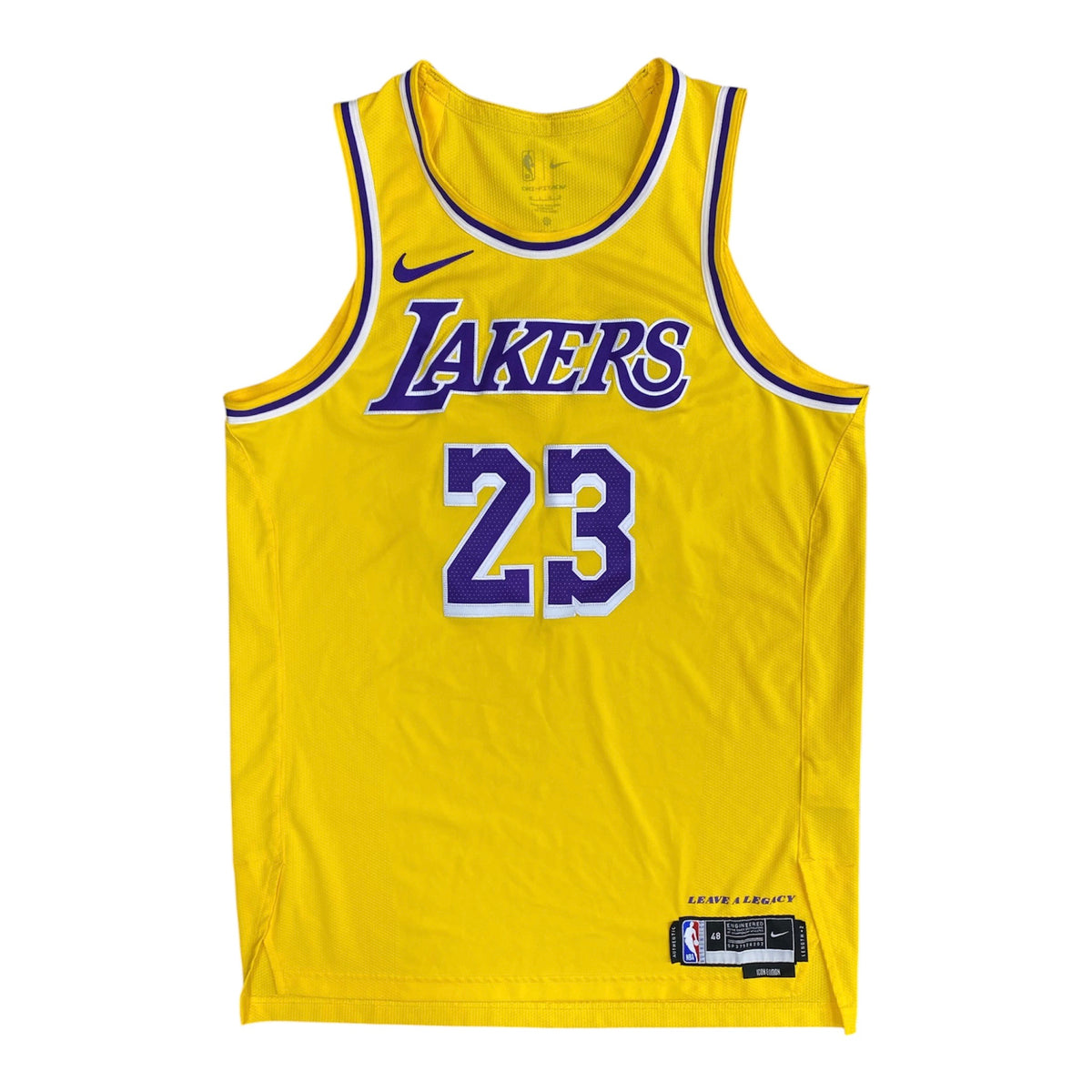 Nike NBA Los Angeles Lakers Icon Edition Lebron James #23 2022/23 Dri-Fit ADV Basketball Jersey