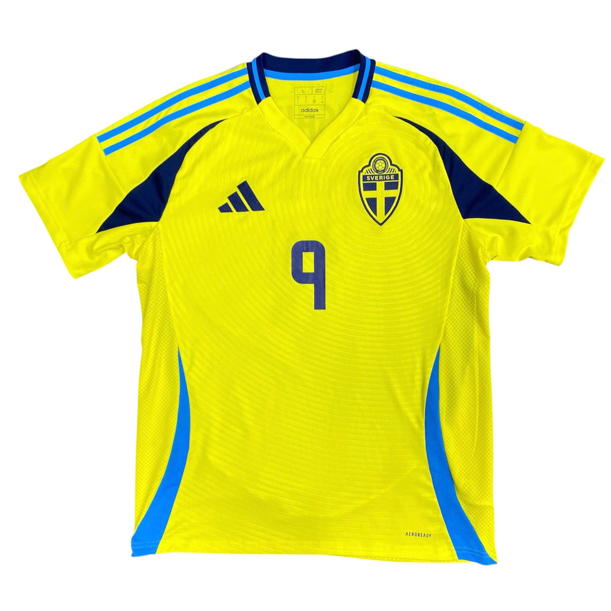 Adidas Sweden Isak #9 2024 Home Football Jersey