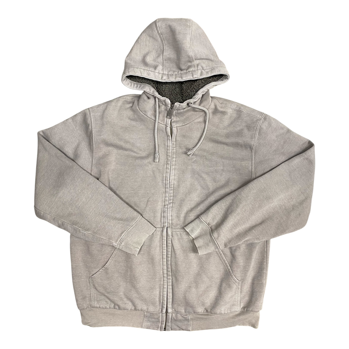 Carhartt Grey Sherpa Lined Full Zip Hoodie