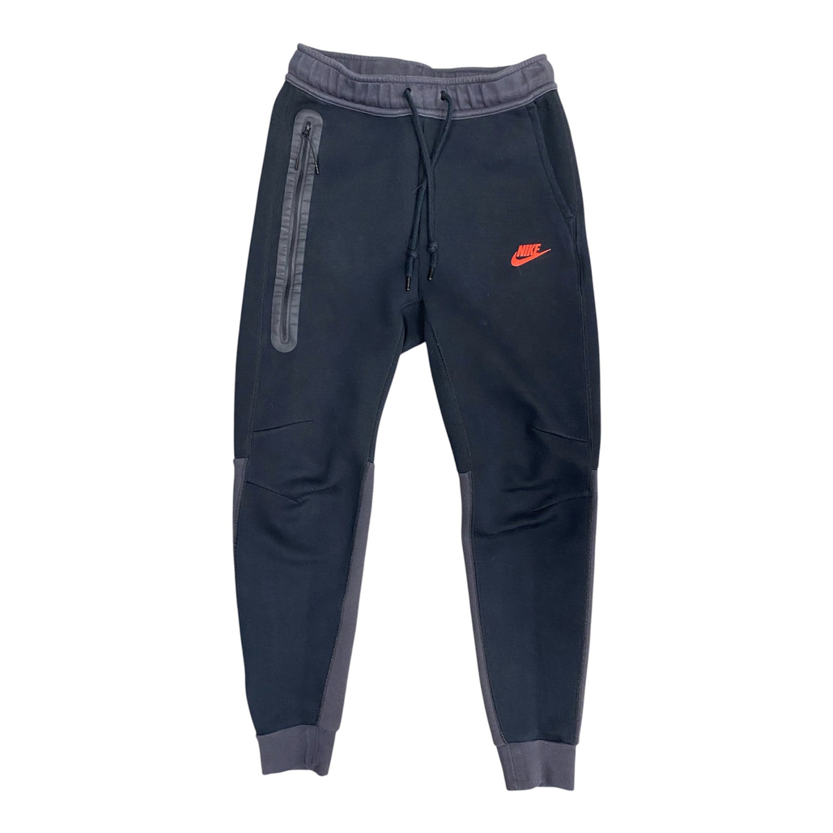 Nike Sportswear Tech Black Grey Red Logo Sweatpants